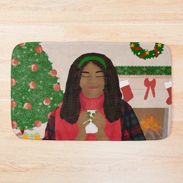 Item preview, Cozy Christmas - African American Woman designed and sold by Cecetyshay.