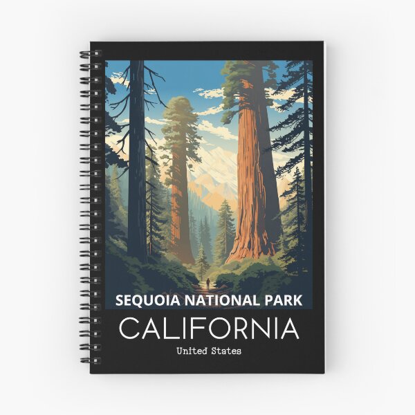 Item preview, A Vintage Travel Illustration of Sequoia National Park in California - US  designed and sold by GoodOldVintage.