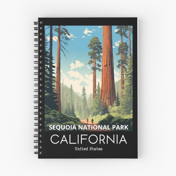 Item preview, A Vintage Travel Illustration of Sequoia National Park in California - US  designed and sold by GoodOldVintage.
