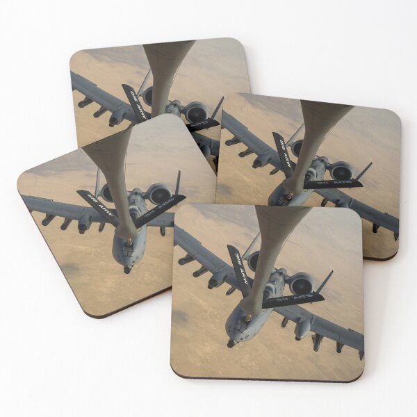 Item preview, STK108955M-An A-10 Thunderbolt II receives fuel from a KC-135 Stratotanker. designed and sold by StocktrekImages.