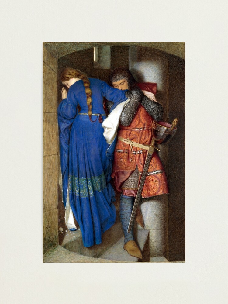 The Meeting on the Turret Stairs - Frederick William Burton 1864 Photographic Print