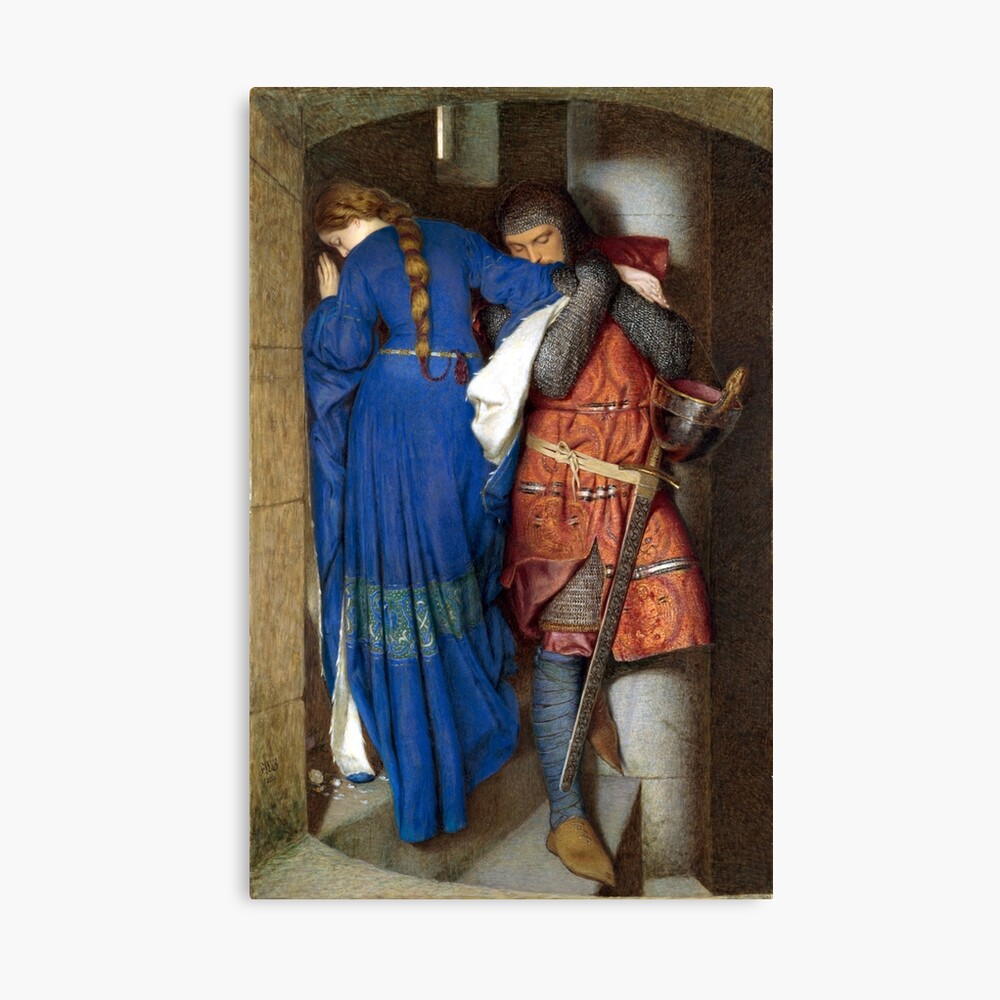 The Meeting on the Turret Stairs - Frederick William Burton 1864 Photographic Print