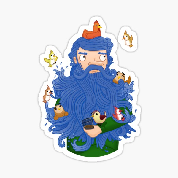 Beardy Bloke Sticker