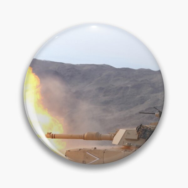 Item preview, STK108949M-An M1A1 Abrams tank fires its 120mm main gun. designed and sold by StocktrekImages.