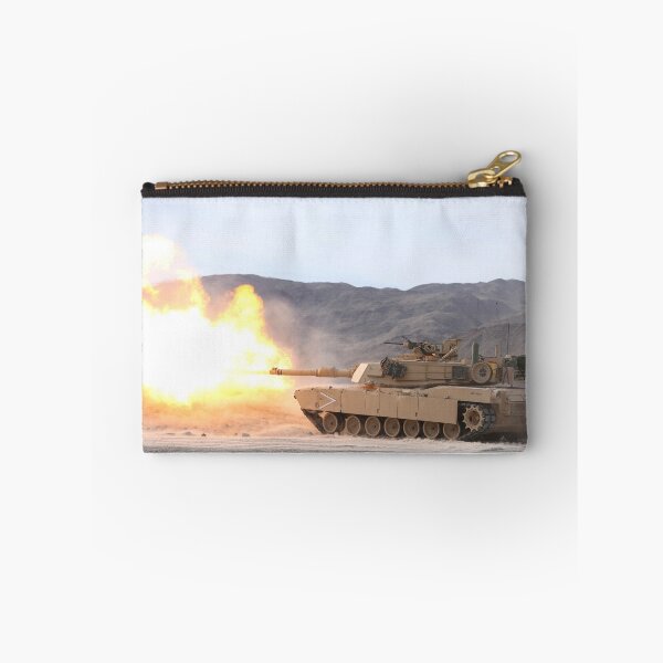 Item preview, STK108949M-An M1A1 Abrams tank fires its 120mm main gun. designed and sold by StocktrekImages.
