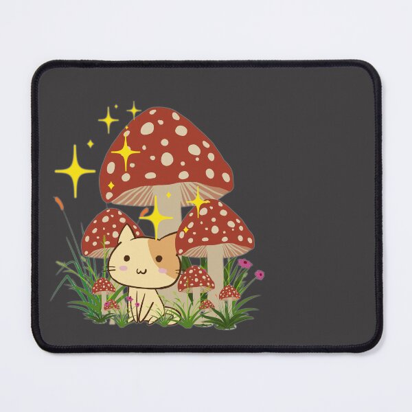 Item preview, Cute mushroom cat in kawaii style designed and sold by InverseArt.