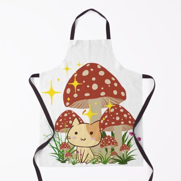Item preview, Cute mushroom cat in kawaii style designed and sold by InverseArt.