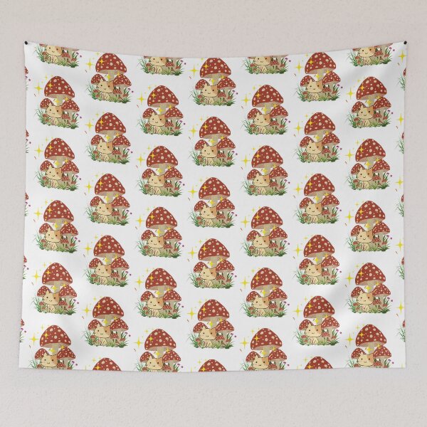 Item preview, Cute mushroom cat in kawaii style designed and sold by InverseArt.