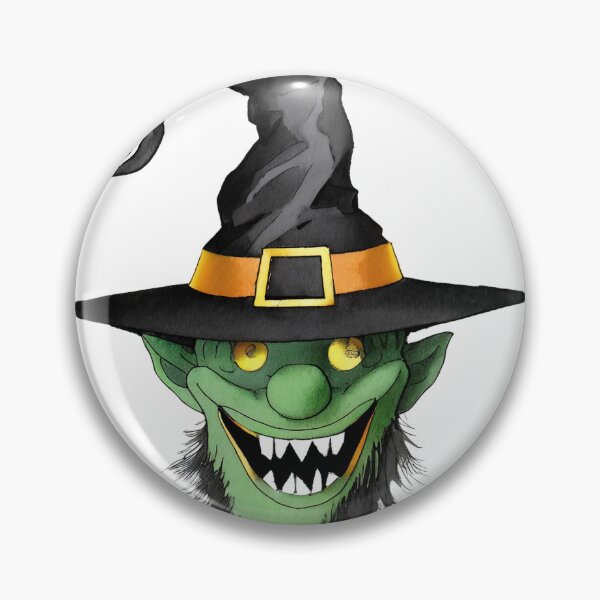 Item preview, Halloween grinch wearing a witch hat designed and sold by fotofeast.