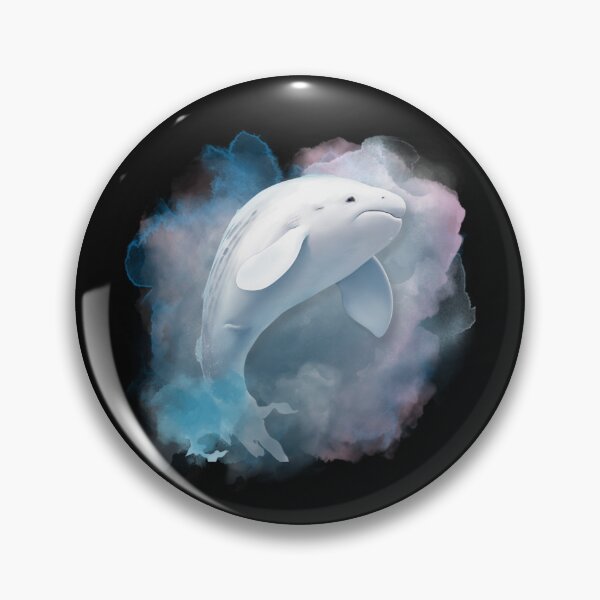 Item preview, Beluga Whale Watercolor Style Illustration designed and sold by kuremureDesign.