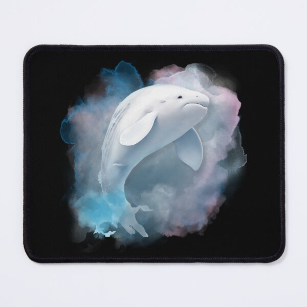 Item preview, Beluga Whale Watercolor Style Illustration designed and sold by kuremureDesign.