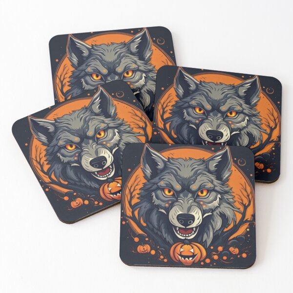 Item preview, Howling Night: Spooky Halloween Wolf designed and sold by NightshadeWolfs.