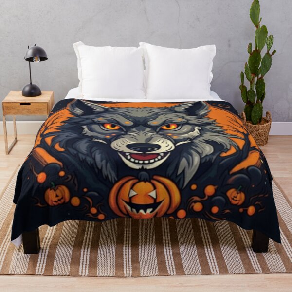 Item preview, Howling Night: Spooky Halloween Wolf designed and sold by NightshadeWolfs.