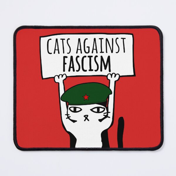 Item preview, Communist Cats Against Fascism Soviet Antifascist Meme designed and sold by fomodesigns.