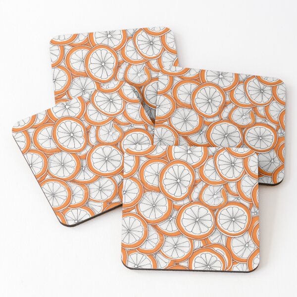 Item preview, Graphics with oranges in a cartoonish, minimalist style. designed and sold by My-fake-places.