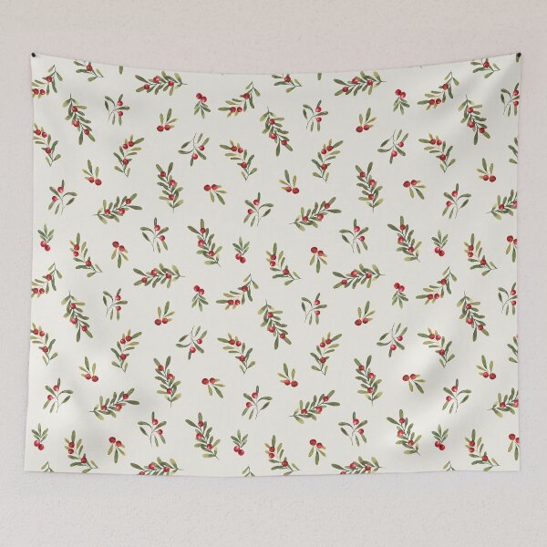 Item preview, Vintage Christmas Holly Sprigs and Berries designed and sold by cateandrainn.
