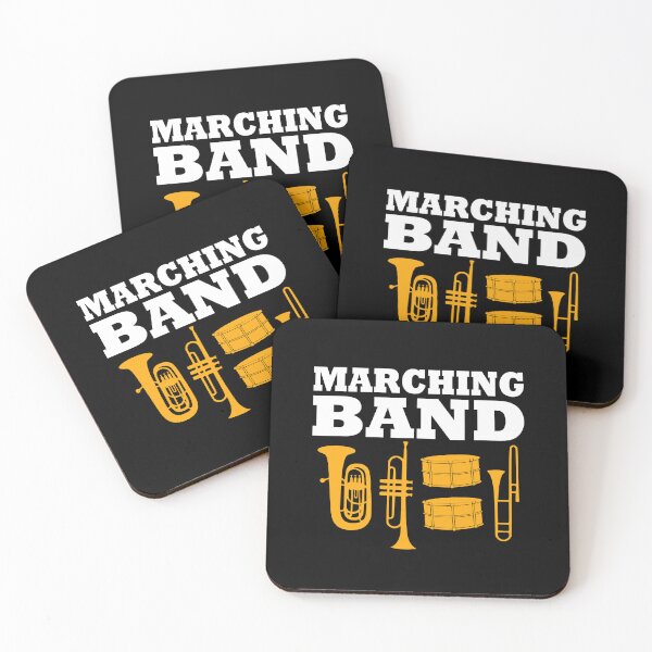 Item preview, Marching Band Slogan with brass instruments and drums designed and sold by kapotka.