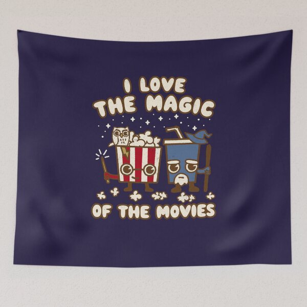 Item preview, I love the Magic of the Movies - Step into the Enchanting World of Cinema Magic! designed and sold by WeirdPunderful.