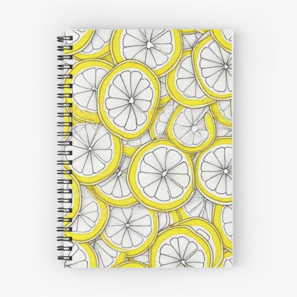 Item preview, Graphics with lemons in a cartoonish, minimalist style. White, yellow, black contour, designed and sold by My-fake-places.