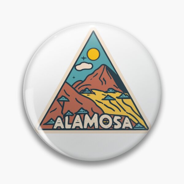 Item preview, Alamosa, Colorado | Mountain landscape in triangle designed and sold by CircinusStore.