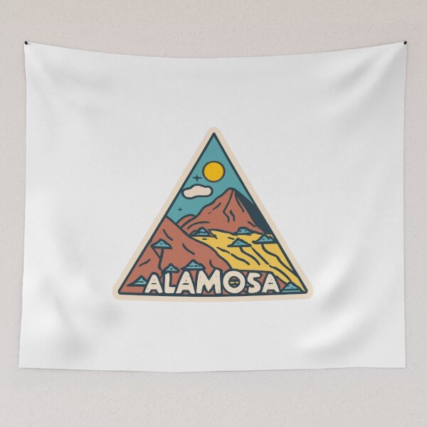 Item preview, Alamosa, Colorado | Mountain landscape in triangle designed and sold by CircinusStore.