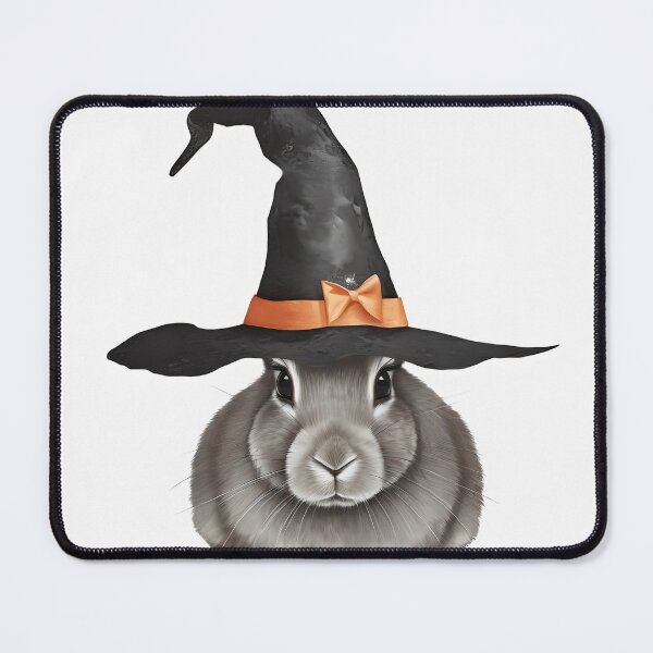 Item preview, Halloween rabbit wearing a witch hat designed and sold by fotofeast.