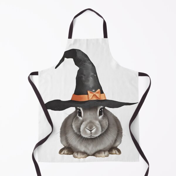 Item preview, Halloween rabbit wearing a witch hat designed and sold by fotofeast.