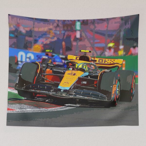Item preview, Lando Norris racing his 2023 F1 car  during the Mexican Grand Prix from the front designed and sold by Rodissimus1984.