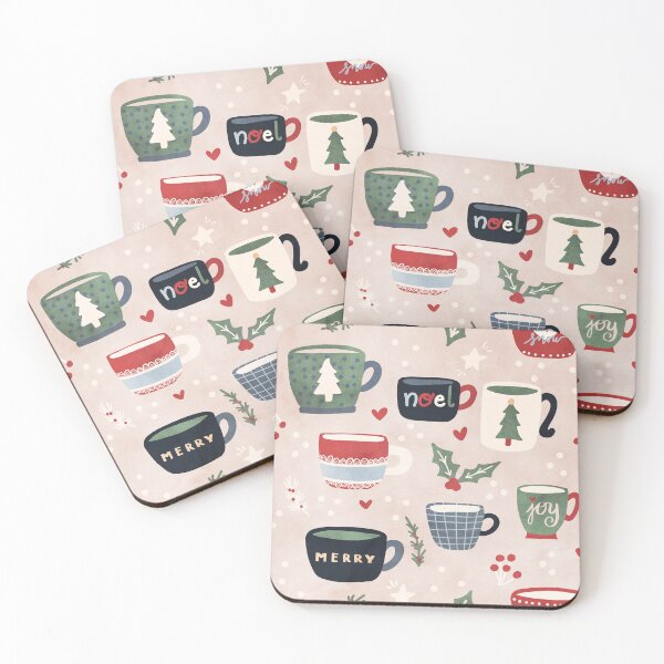 Item preview, Cute Christmas Coffee Mug Pattern designed and sold by CraftyBee.