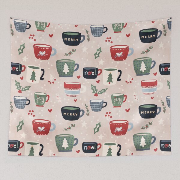 Item preview, Cute Christmas Coffee Mug Pattern designed and sold by CraftyBee.