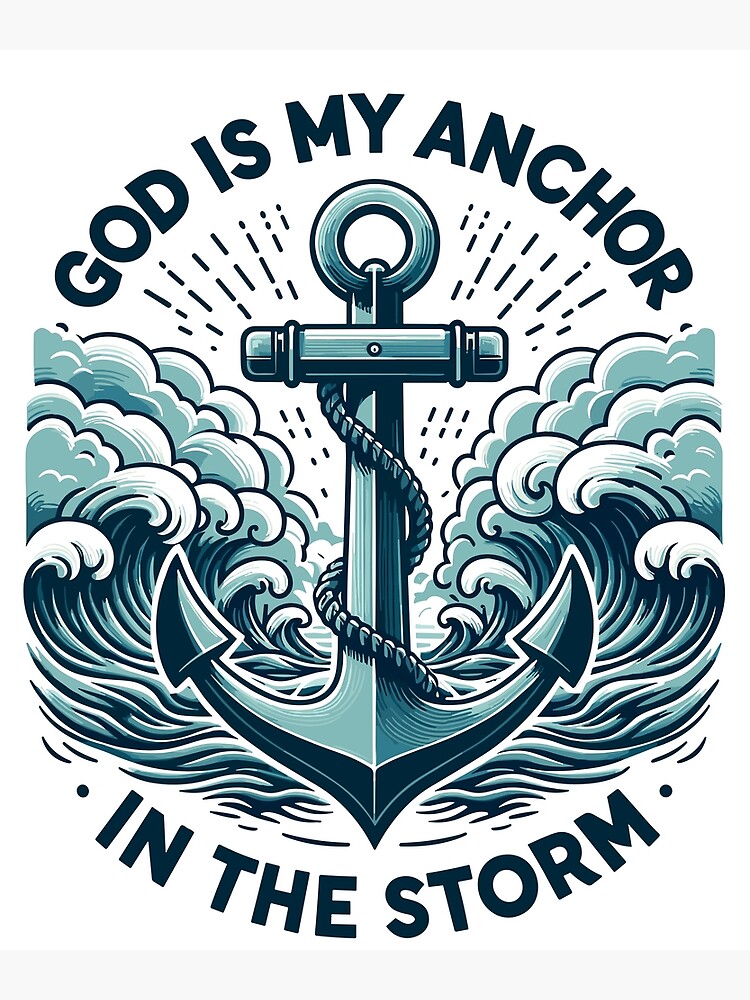 God Is My Anchor Tote Bag