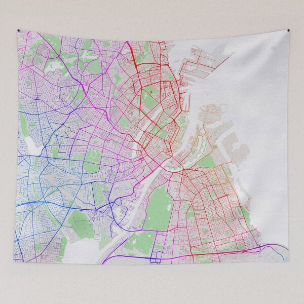 Item preview, Copenhagen City Map of Denmark - Colorful designed and sold by deMAP.