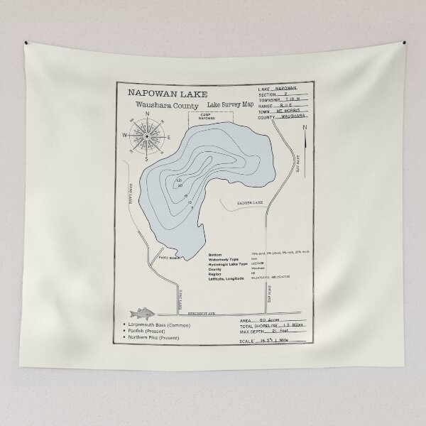 Item preview, Napowan Lake WI in Waushara County designed and sold by Jean Plout.