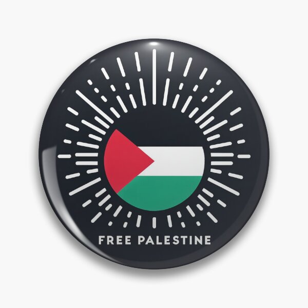 Item preview, Free Palestine - Glowing Flag designed and sold by SocialCause.