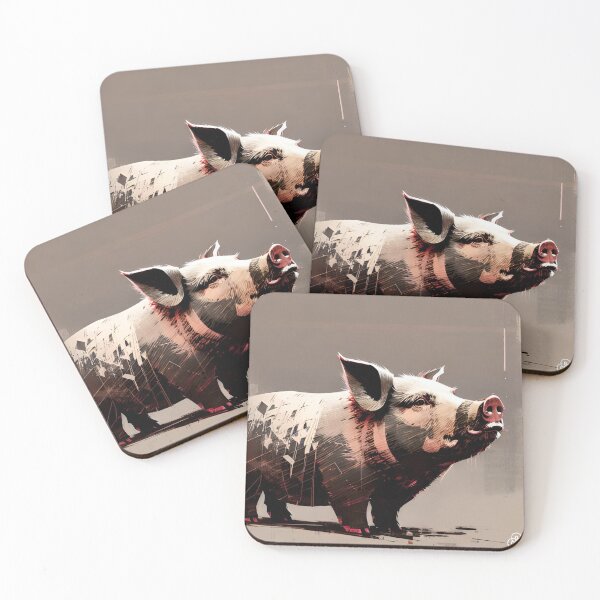 Item preview, Farm pig 022 designed and sold by RGBprints.