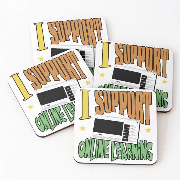 Item preview, I Support Online Learning designed and sold by YokujinDesign.