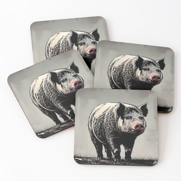 Item preview, Farm pig 025 designed and sold by RGBprints.