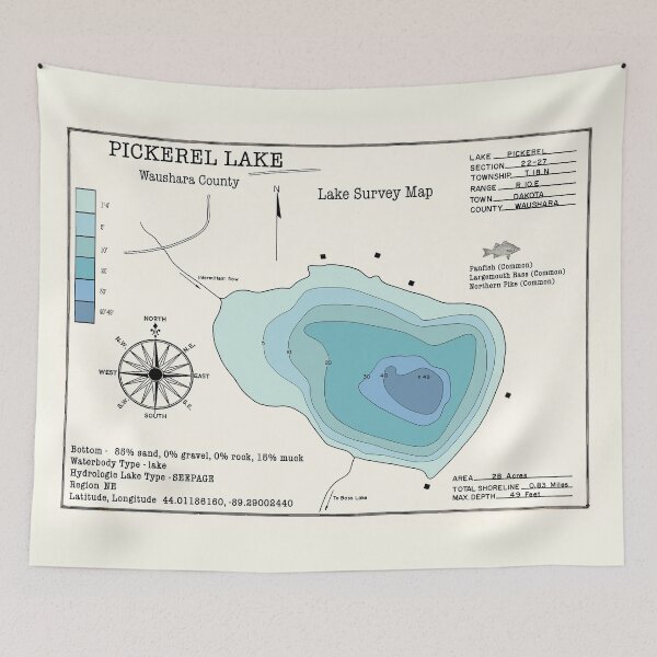 Item preview, Pickerel Lake WI Waushara County  designed and sold by Jean Plout.