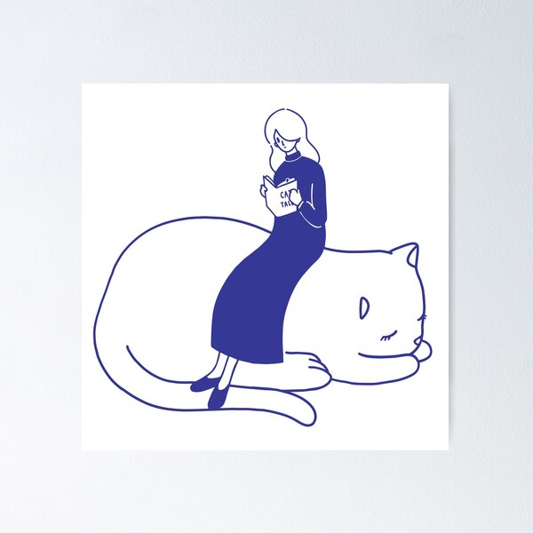 Item preview, Read a book with your cat designed and sold by chokoneko-land.