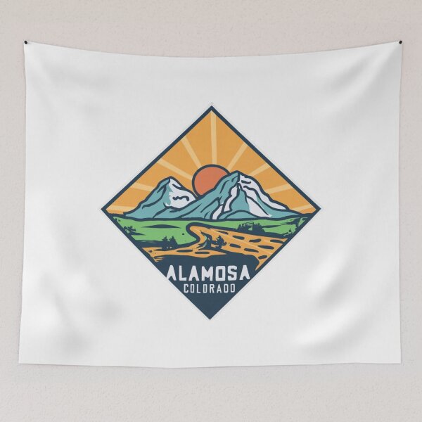 Item preview, Alamosa, Colorado | Sunset in the mountains with Alamosa river designed and sold by CircinusStore.