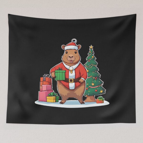 Item preview, Christmas capybara designed and sold by SabatStudio.