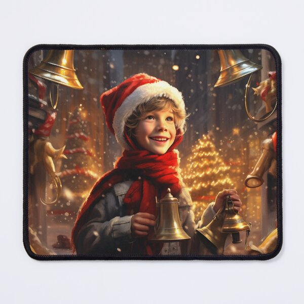 Item preview, Boy Holding Christmas Bells designed and sold by dcrc.