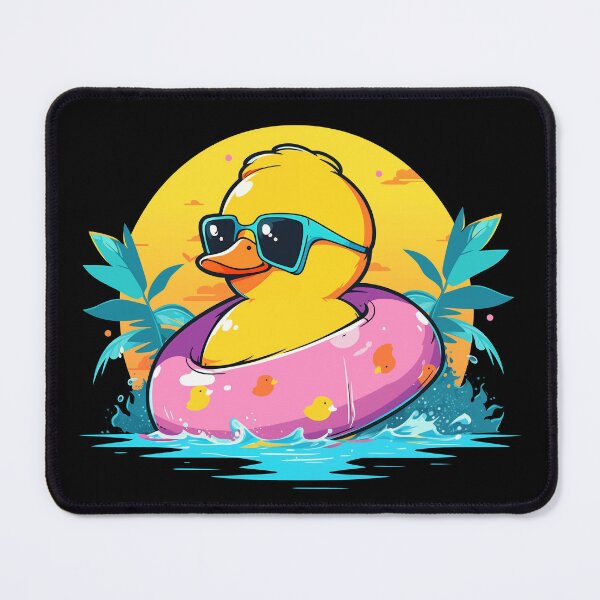 Item preview, Cool Retro Yellow Duck in Sunglasses 70s 80s Funny Duck designed and sold by KsuAnn.