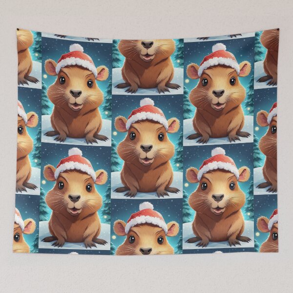 Item preview, Capybara's Christmas Cheer designed and sold by Mechanical-Artt.