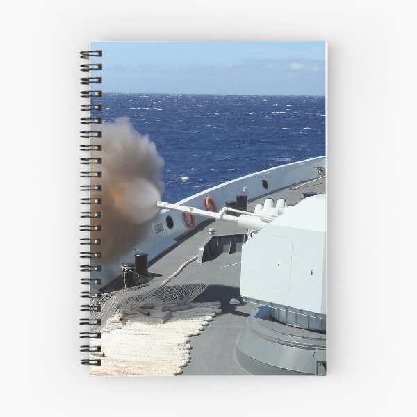 Item preview, STK108900M-Chinese Navy multi-role frigate Hengshui fires its main gun. designed and sold by StocktrekImages.