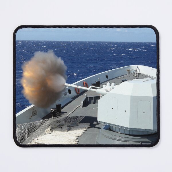 Item preview, STK108900M-Chinese Navy multi-role frigate Hengshui fires its main gun. designed and sold by StocktrekImages.