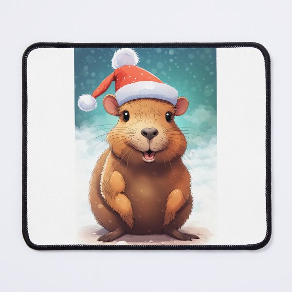 Item preview, Merry Christmas Capybara designed and sold by Mechanical-Artt.
