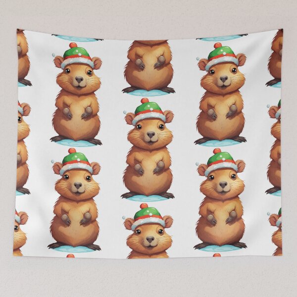 Item preview, Santa Capybara's Special Visit designed and sold by Mechanical-Artt.