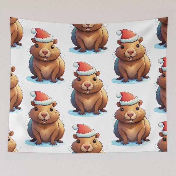 Item preview, Christmas Capybara's Glee designed and sold by Mechanical-Artt.