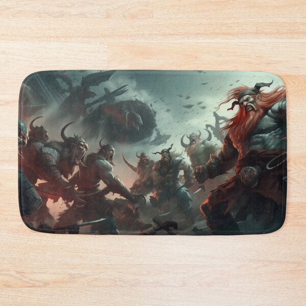 Item preview, Viking battle scene horns weapons designed and sold by TankandDPS.